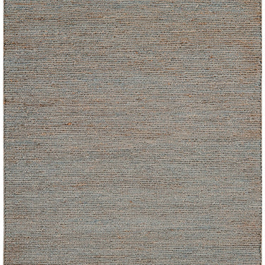 Jute Soumak Hand Woven Flatweave Modern Plain Rug in Silver