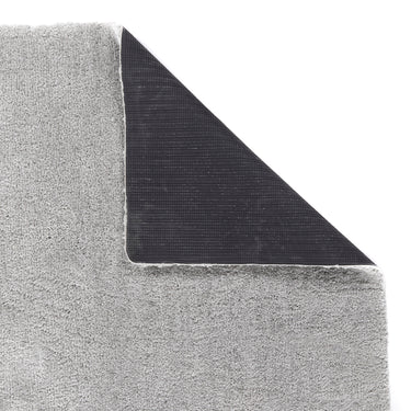 Phoenox My Lux Fluffy Anti-Slip Machine Silver Washable Non-Slip Polypropylene Shaggy Rug