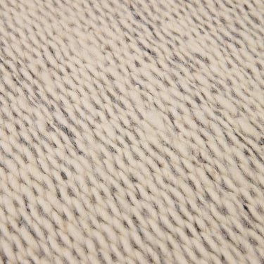 Asiatic London Lima Natural Weaves Grey Contrasting Edge Hand-Woven Wool Cotton Textured Rug