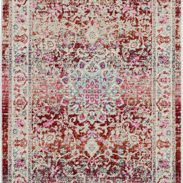 Nourison Vintage Kashan VKA01 Traditional Rug Bedroom Living Room Oriental Classic Rug in Red