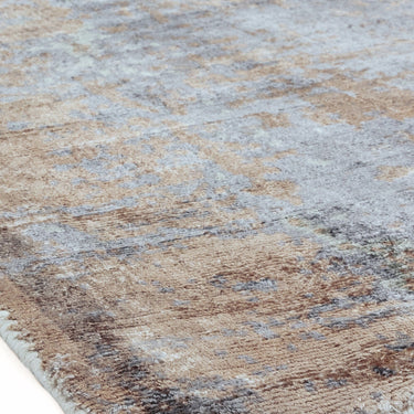 Gatsby Modern Abstract Shiny Viscose High Quality Hand Woven Coral Orange Rug