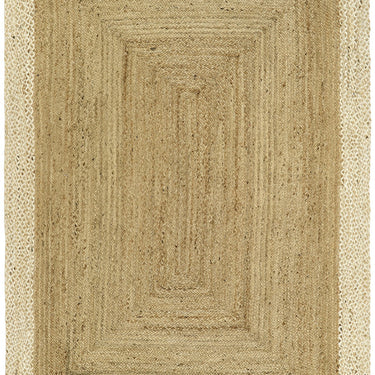 Origins Braid Stitched Natural White Indoor Outdoor Handmade Jute Braided Rug
