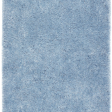Chicago Shaggy Modern Plain Rug Hallway Runner Circle in Duck Egg