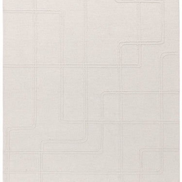 Ada Rug Bohomian Modern Geometric Pure Natural Undyed Wool Ivory Rug