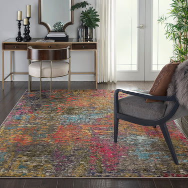 Celestial CES14 Sunset Modern Abstract Multicolour Rug by Nourison