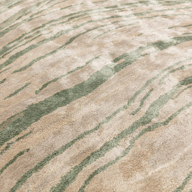 Katherine Carnaby Tuscany Silk Tourmaline Marble Rug Premium Hand Woven Luxury Abstract Shiny Green Rug