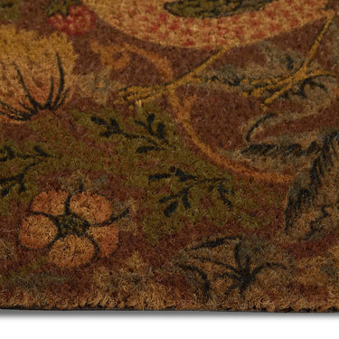 Strawberry Thief Bird Red Coir Doormat English Heritage Floor Mat
