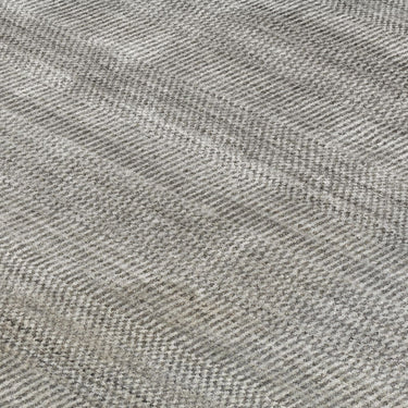 Asiatic London Darcy Smoke Striped Luxury By Katherine Carnaby Hand-Woven Wool Viscose Geometric Rug