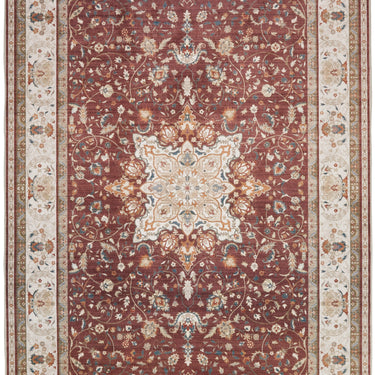 Consept Looms Liberty Classic LIB203 Palette Red Washable Non-Slip Traditional Rug
