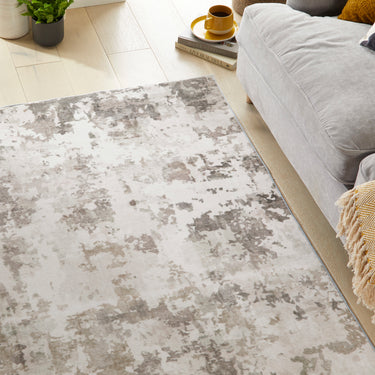 Consept Looms Liberty LIB108 Dove Grey Washable Non-Slip Modern Rug