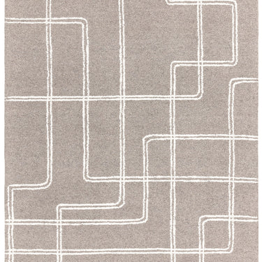 Ada Rug Bohomian Modern Geometric Pure Natural Undyed Wool Grey Rug