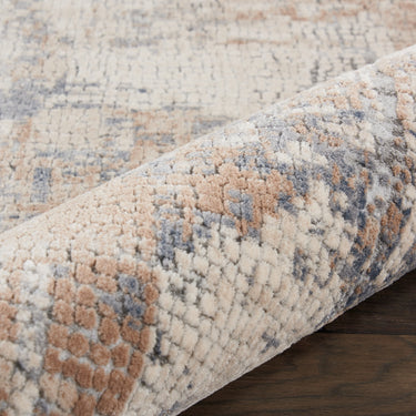 Nourison Rustic Textures RUS06 Beige Grey Jute Polypropylene Abstract Textured Hallway Runner Rug