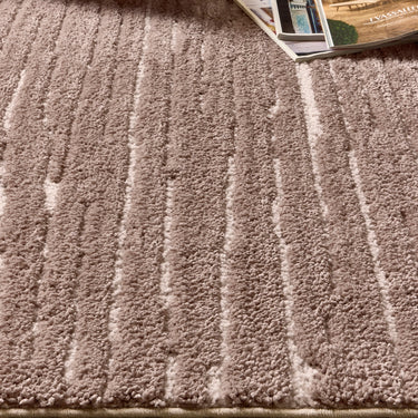 Woodweave Beige/Ivory Modern Woodgrain-Inspired Pattern Rug by Origins
