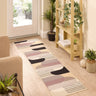 Floormatters Washable Runner and Doormat Set Modern Arches Anti-Slip Mat 40x60 & 50x150 cm