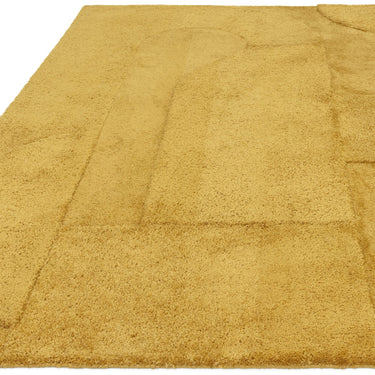Asiatic London Tova 3D Pattern Tufted Touch Ochre Gold Geometric Textured Modern Rug