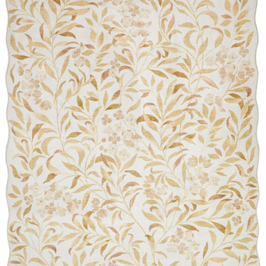 Consept Looms Liberty LIB302 Ivory Gold Washable Non-Slip Traditional Floral Rug