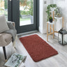 Origins My Red Washable Non-Slip Polypropylene Shaggy Rug - X-Small 60x100 cm (2'x4')