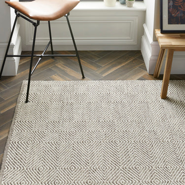 Origins Estelle Wool Flatweave Hand Woven Rug Hallway Runner in Natural