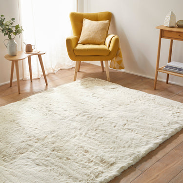 Consept Looms Heavenly Super Deep Pile HEA101 Shell Beige Shaggy Textured Modern Rug