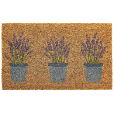 My Printed Coir Lavender Non-Slip Doormat 45x75 cm