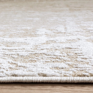 Asiatic London Anders AN04 Silky Shiny Shimmer Beige Natural Abstract Textured Boho Rug