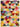 Carnaval CAR110 Vibrant Multi Colours Modern Triangles Geometric Rug by Concept Looms