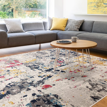Palette NV38 Multi Colours Abstract Marble Rug for Modern Bedroom Living Room Rug