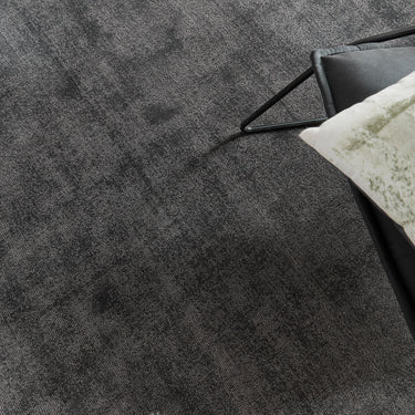 Origins Reef Modern Plain Quality Rug in Dark Grey