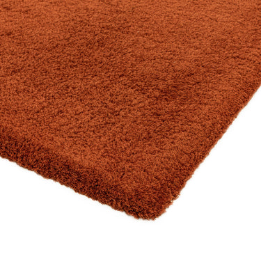 Lulu Soft Touch Plain Shaggy Rug in Spice