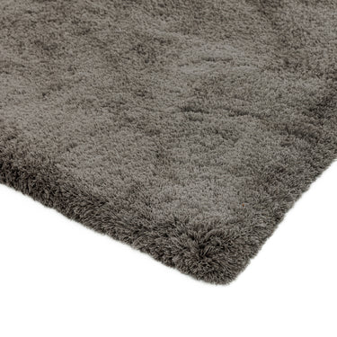 Lulu Soft Touch Plain Shaggy Rug in Smoke Grey