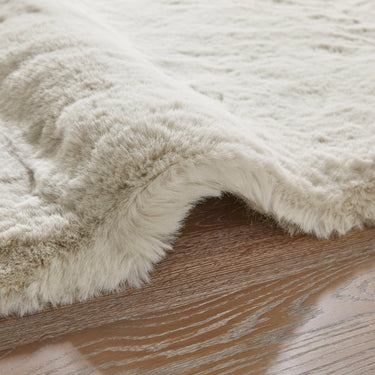 Heavenly Super Deep Pile HEA101 Dove Cream Wool Shaggy Textured Rug