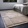 Asiatic London Horizon Sand Cotton Abstract Geometric Textured Rug - Medium 120x170 cm (4'x5'6")