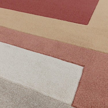 Asiatic London Sketch Blocks Retro Soft Non-Slip Hand-Carved Polypropylene Abstract Rug