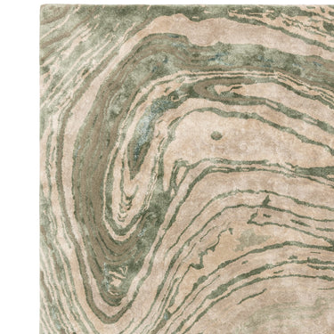 Katherine Carnaby Tuscany Silk Tourmaline Marble Rug Premium Hand Woven Luxury Abstract Shiny Green Rug