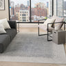 Grand Street GRN03 Silky Ivory Blue By Abstract Textured Modern Rug - XXX-Large 274x366 cm (9'x12')