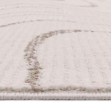 Asiatic London Axel AX03 Swirls Lines Cream Polypropylene Textured Scandi Rug