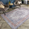 Origins Croft Medallion Soft Multicolour Washable Non-Slip Cotton Chenille Hallway Runner Rug - Small 80x150 cm (2'6"x5')