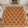 New Terrace Spanish Tile Terracotta Indoor Outdoor Polypropylene Geometric Rug - Small 80x150 cm (2'6"x5')