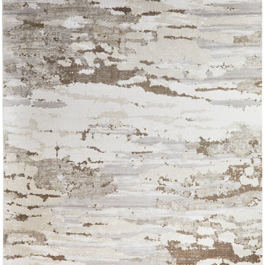 Skyline SK101 Ivory Beige Abstract Textured Modern Rug