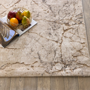Calacatta Earth Natural Marbled By Abstract Textured Modern Rug