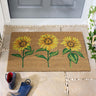 My Printed Coir Multi Sunflowers Non-Slip Doormat 45x75 cm
