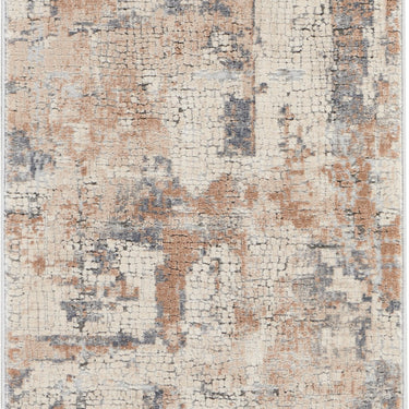 Nourison Rustic Textures RUS06 Beige Grey Jute Polypropylene Abstract Textured Hallway Runner Rug