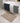 My Mat Soft Washable Bathroom Non Slip Oval, Scallop and Curve Shaped Soft Shag Rug in Ghost Grey