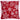 Christmas Snowflakes Red Washable Cotton Soft Cushion 45x45 cm