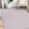 URCO Moda Silver Polypropylene Shaggy Modern Rug - Small 80x150 cm (2'6"x5')