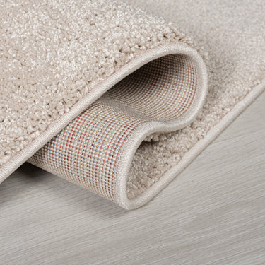 Sleek Natural Polypropylene Shaggy Textured Rug 160x230 cm