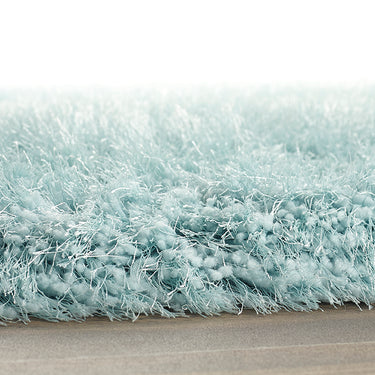 Origins Extravagance High Pile Fluffy Modern Shaggy Haze Blue Rug