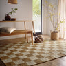 Checkerboard Natural Hand-Woven Jute Rug and Runner - Small 80 x 150 cm (2'6"x5')