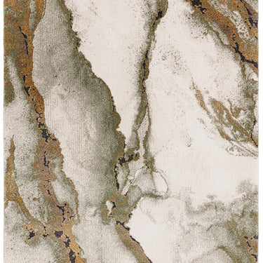 Asiatic London Mirage Oasis Marbled Texture Green Polypropylene Abstract Textured Rug