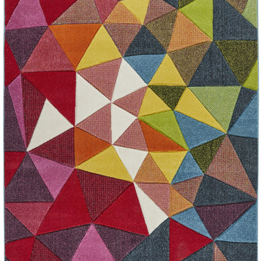 Consept Looms Viva VIV103 Bright Multicolours By Concept Jute Polypropylene Geometric Rug
